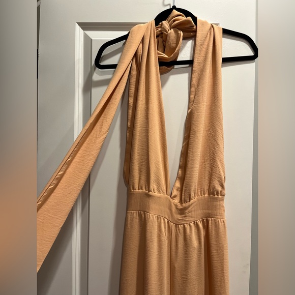 NWT Parisian multi-way tie peach Jumpsuit OS fits M-XL - Picture 13 of 14